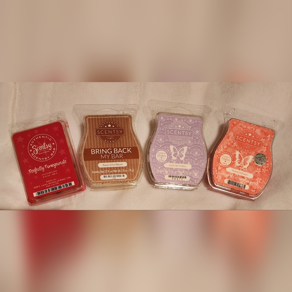 4 used scentsy bars